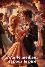 Couverture de la nouvelle Pour le meilleur et pour le pire représentant des danseurs enlacés. Image générée par IA.