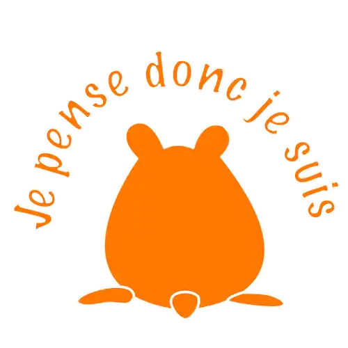 hamster pensif je pense donc je suis