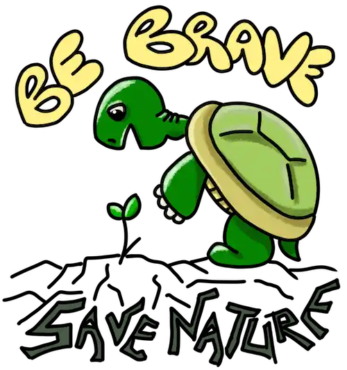 tortue be brave save nature