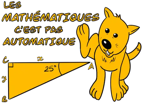 chien qui pisse en faisant des mathématiques