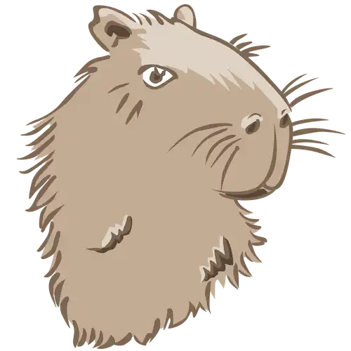 tête de capybara