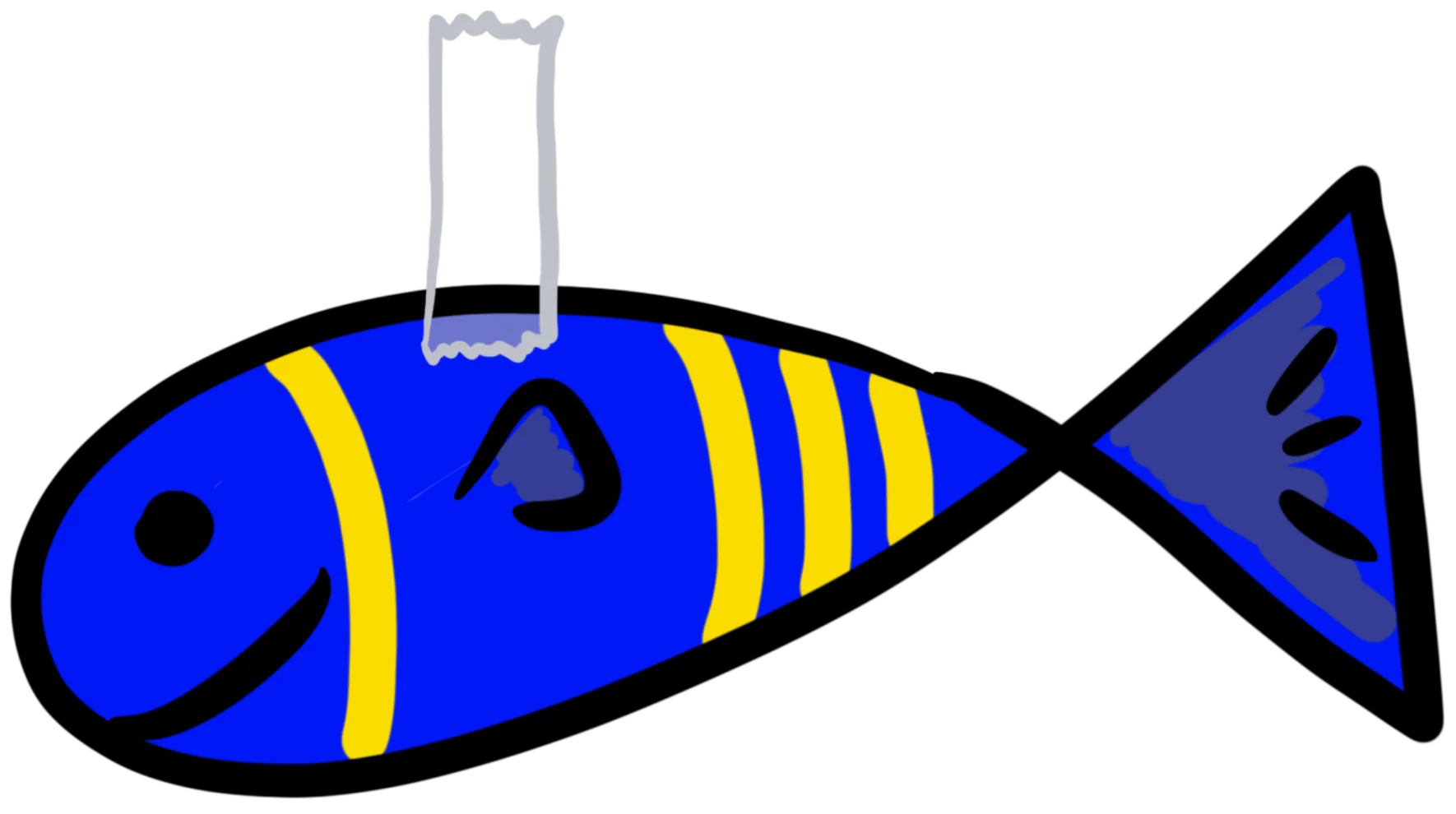 poisson d'avril à coller dans le dos