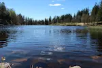 Photographie d'un lac norvégien.