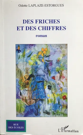 Couverture du roman aux éditions L’Harmattan représentant la peinture de Pascale Bernardini La petite fille et sa mère au jardin.