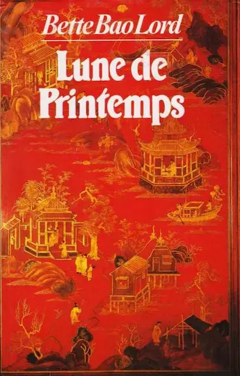 Couverture du roman représentant des scènes de la vie chinoise.