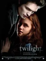 Affiche du film Twilight, premier de la saga éponyme.