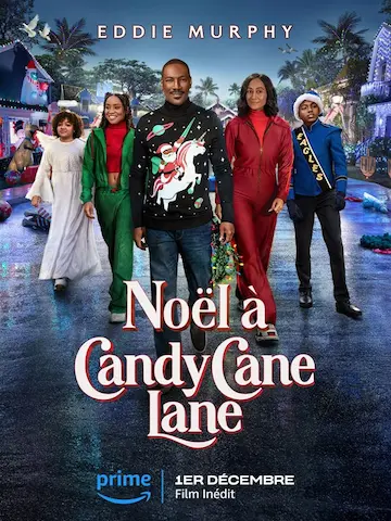 affiche du film représentant une famille en habits de noël.