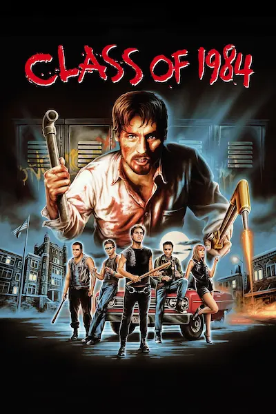 affiche du film représentant le prof devenu fou et les élèves délinquants.