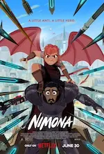 Affiche du film d'animation Nimona.