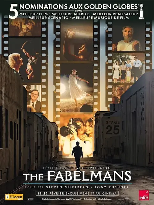 affiche du film représentant les images d'une bande de cinéma.