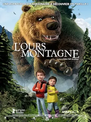 Affiche du film représentant l'ours avec des arbres sur le dos.
