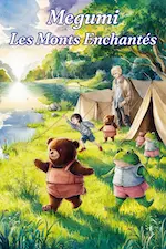 Couverture du roman Megumi Les monts enchantés, version 2. Image générée par IA.