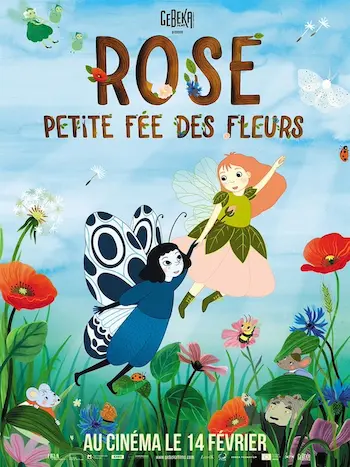 Affiche du film représentant la petite fée avec son amie papillon.