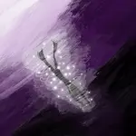 Dessin numérique représentant un plongeur s'enfonçant dans les abysses.