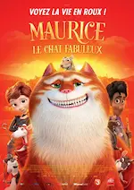 Affiche du film d'animation Maurice le chat fabuleux.
