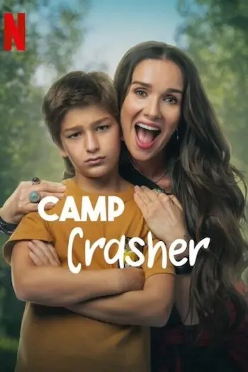 Affiche représentant l'héroïne heureuse avec son fils bougon.