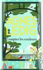 Couverture de la nouvelle épistolaire Compter les couleurs représentant le dessin très coloré d'une fenêtre de boutique avec vue sur la mer.