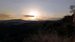 Photographie du soleil couchant.